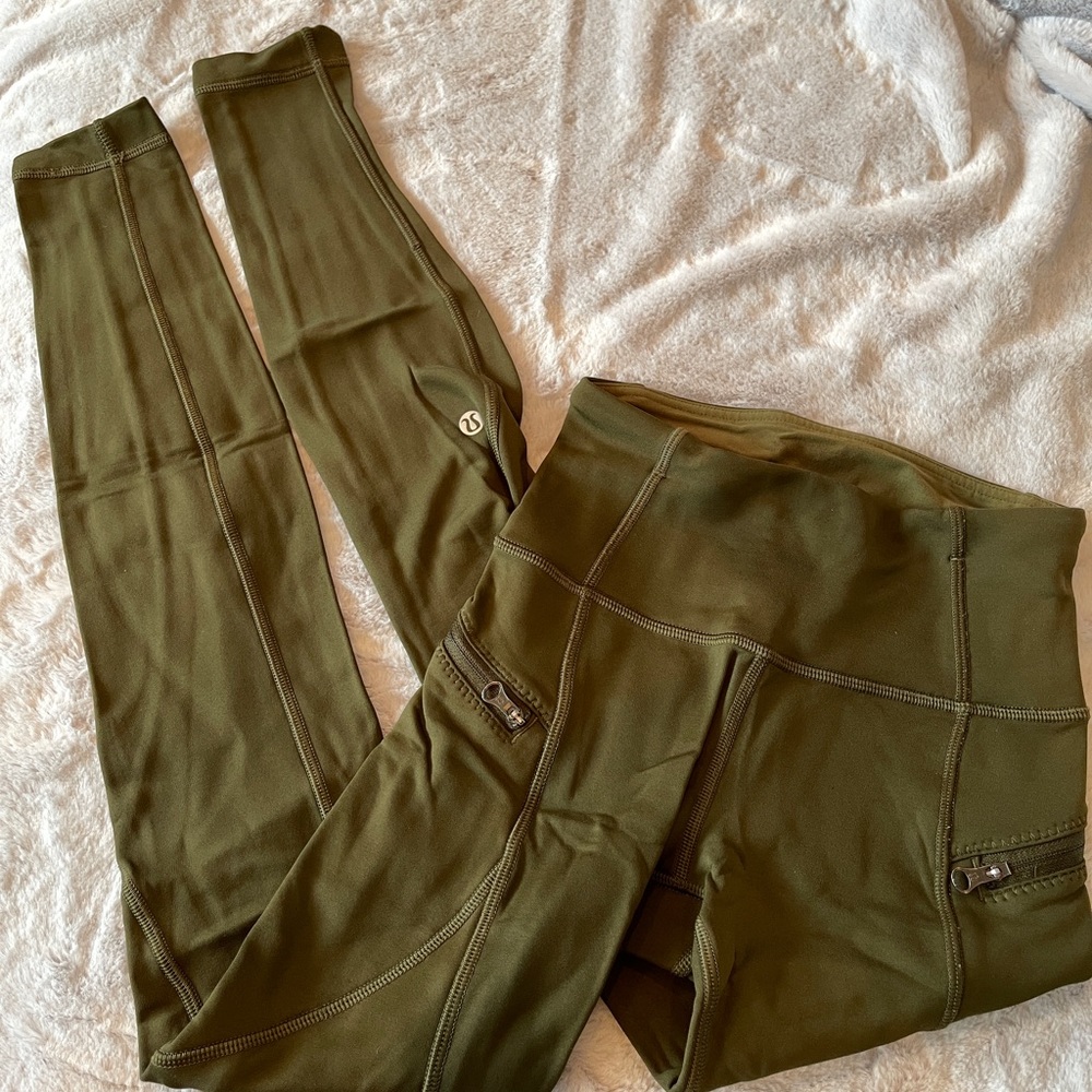 Lululemon Full Length Green Leggings